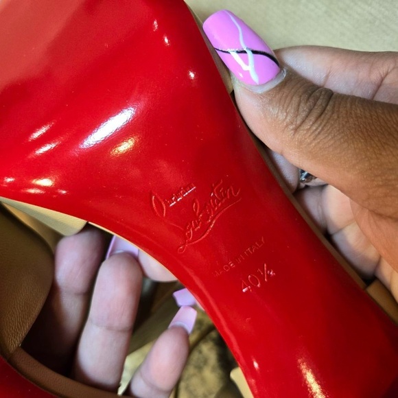 NEW Christian Louboutin Astrida Bridal Pointed Heels Size 40.5 100mm - Picture 3 of 11